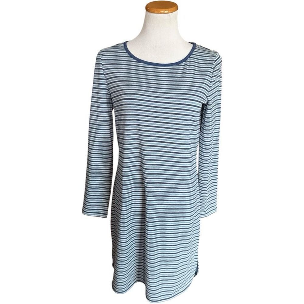 Brand New Max Studio Weekend Long Sleeve Super Soft Striped Dress - Sz S